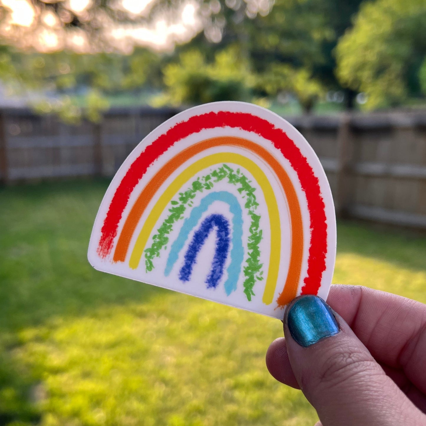 Chalk Rainbow Sticker
