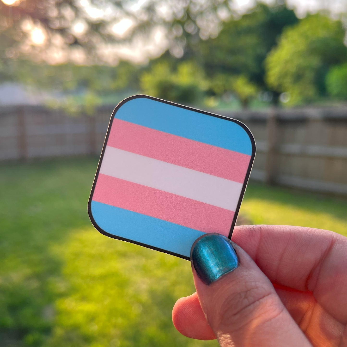 Trans Pride Square Sticker